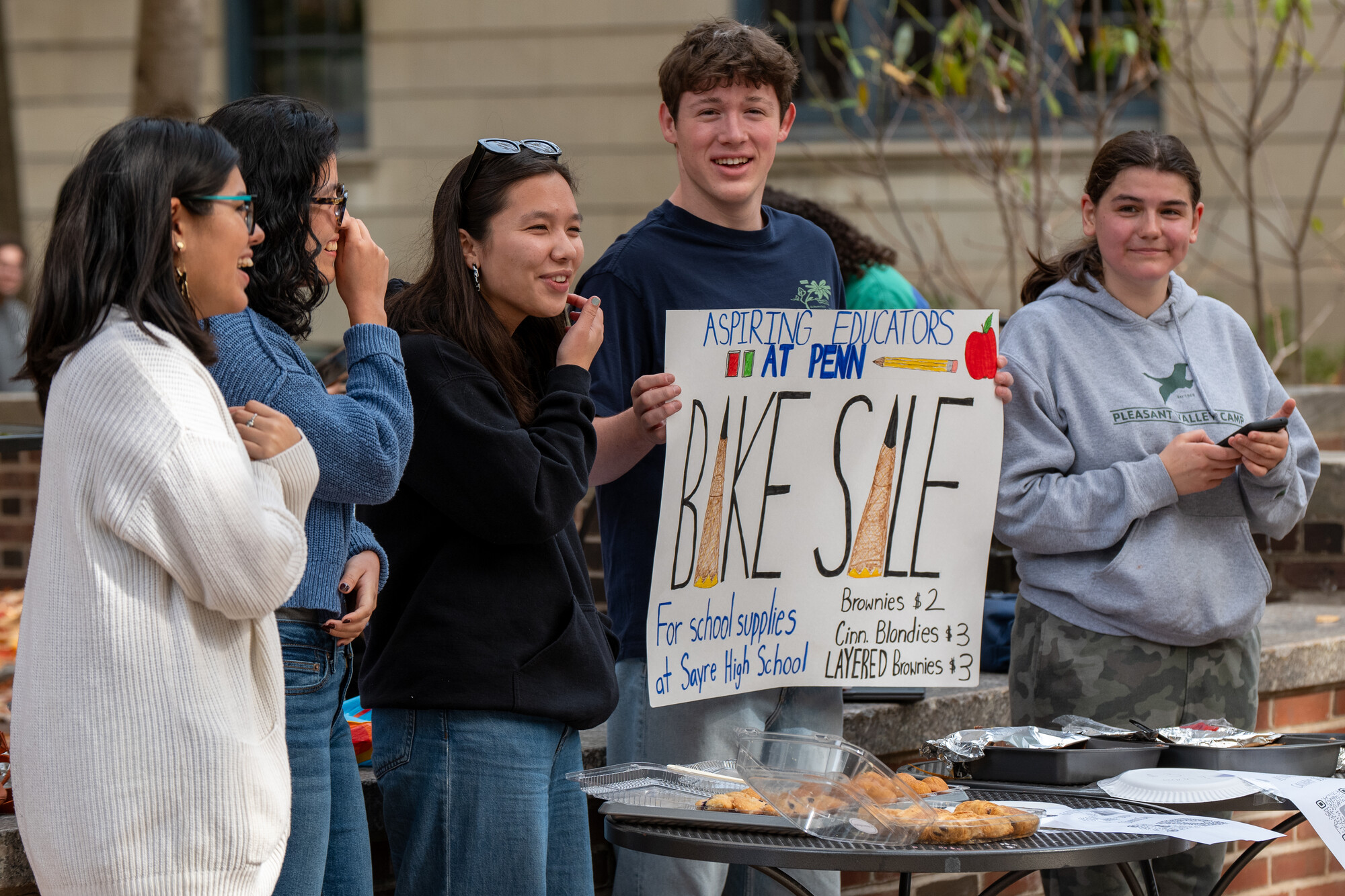 Penn students holding a bake sale for aspiring educators.