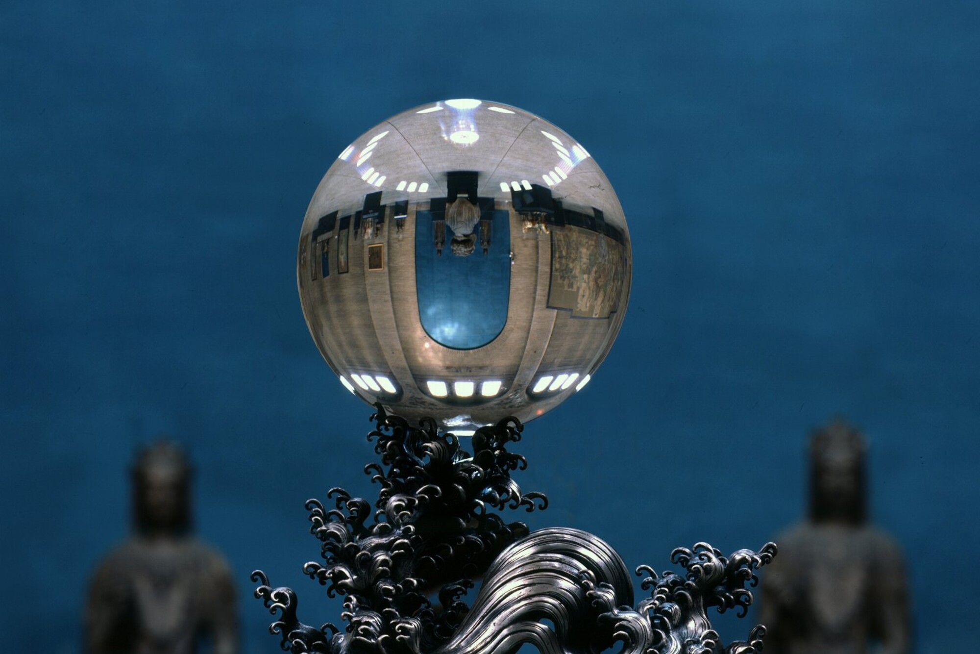 An old crystal ball in Penn Museum.