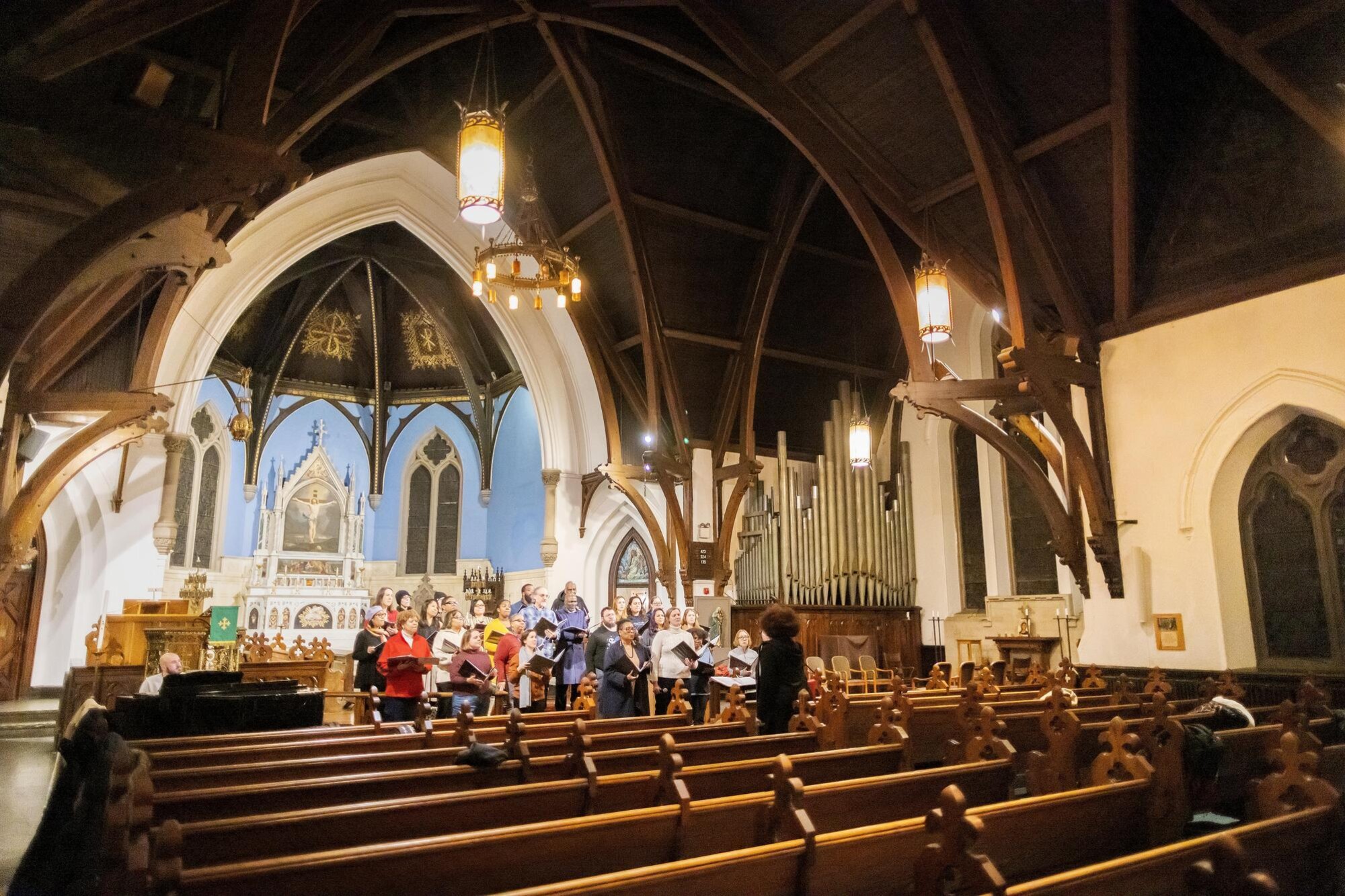 Members of Penn’s choir.