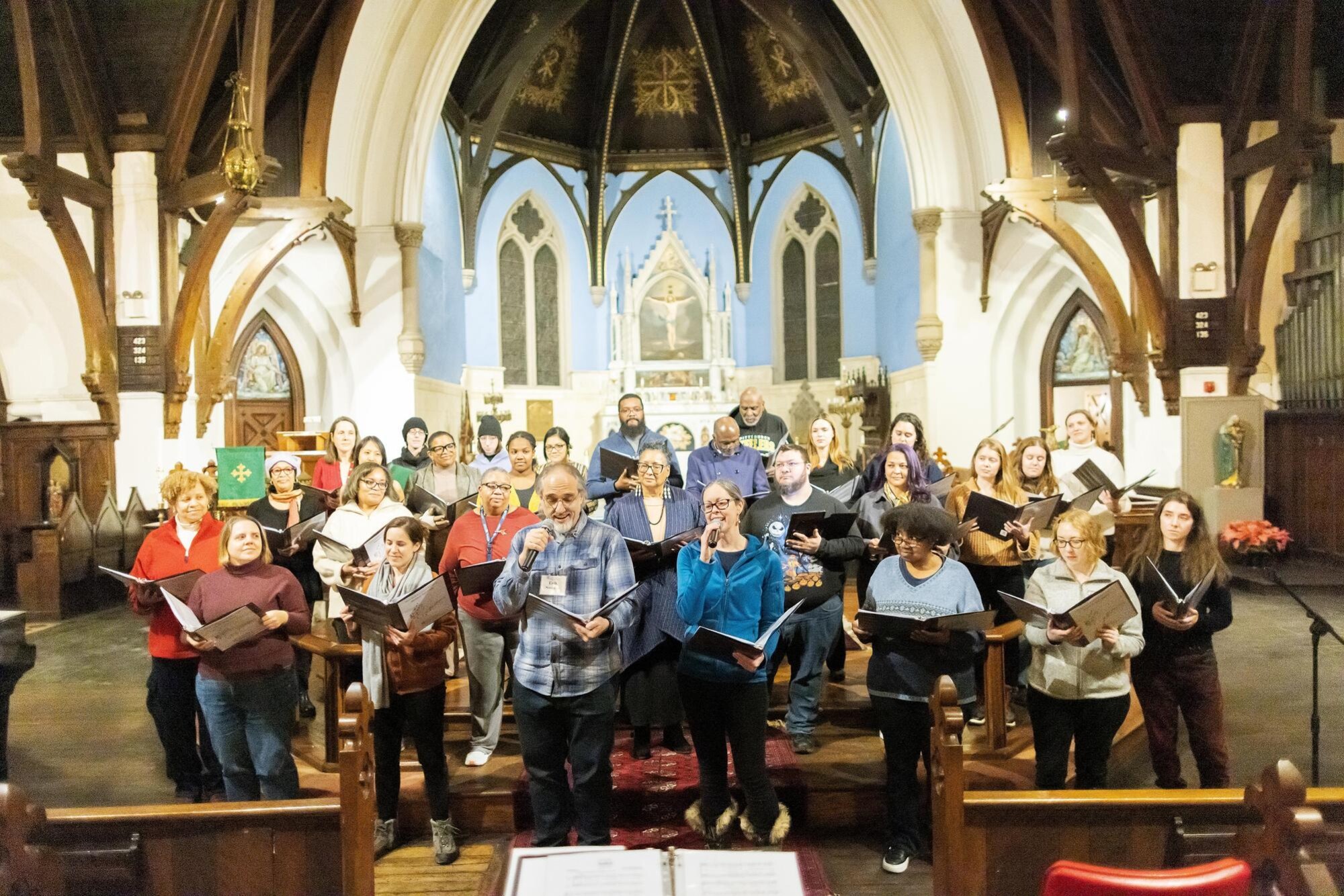 Members of Penn’s choir.