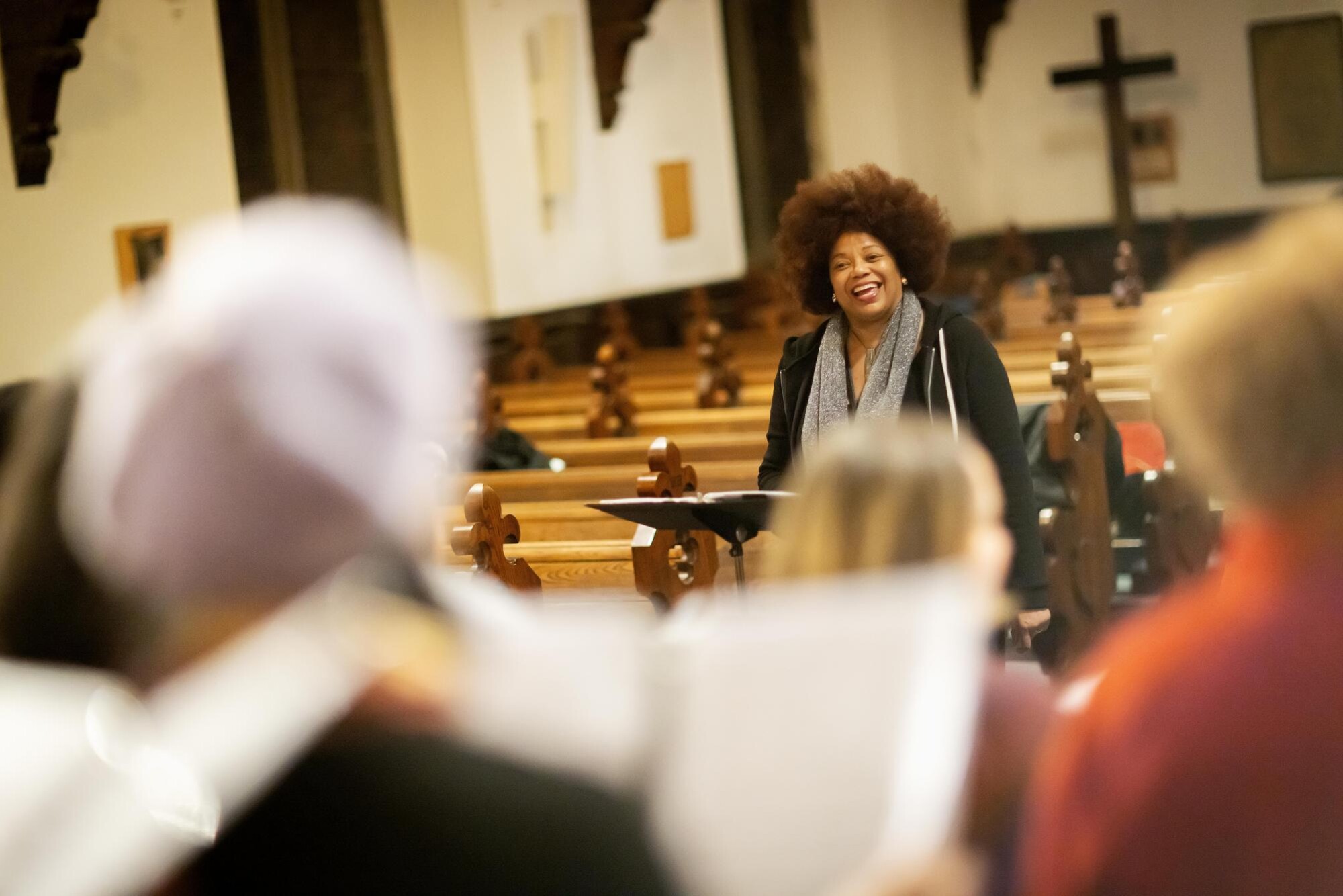 The director of the Penn choir.