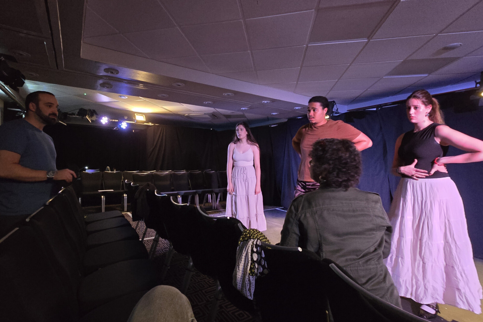 Noah Levine, Anya Rothman, Elliot Ross-Dick, Pandora Schoen, and Margit Edwards in Edinburgh.