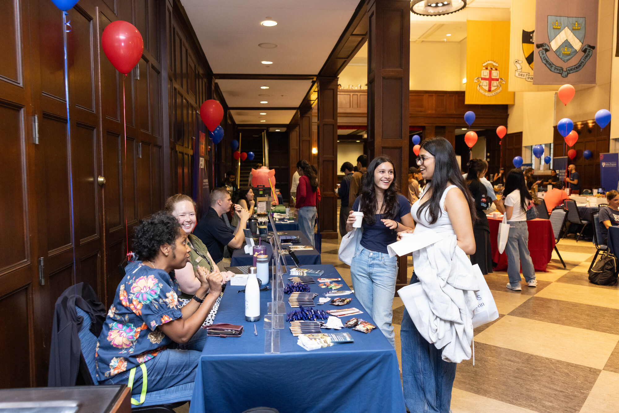A table at the NSO activity fair.