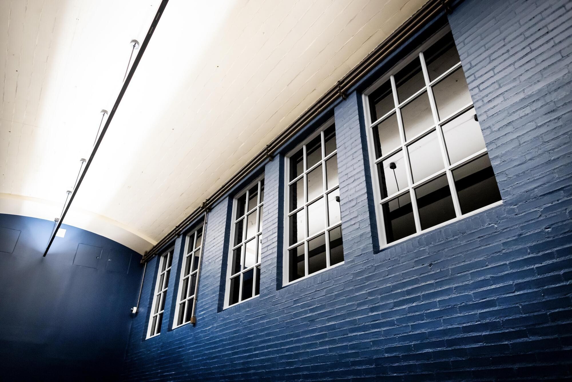 The interior of the Penn Museum under construction.