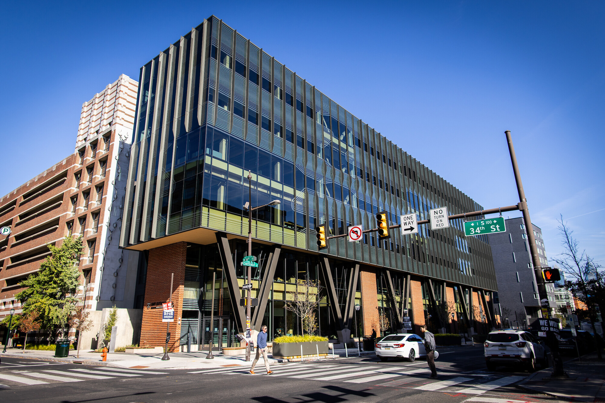 Exterior of Amy Gutmann Hall.