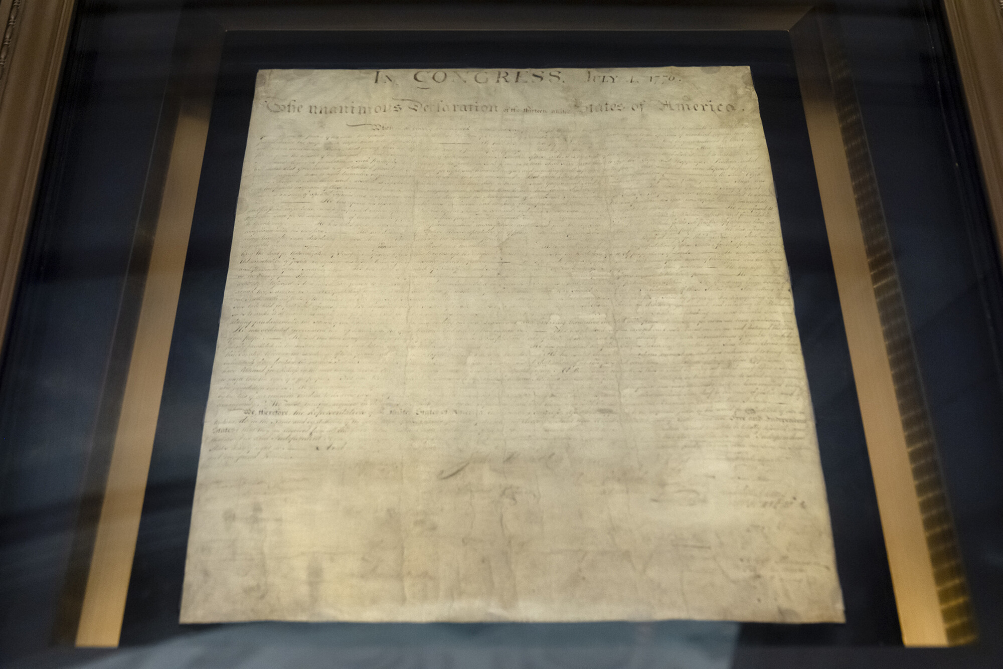 The Declaration of Independence at the National Archives