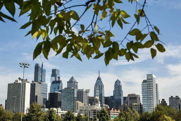 Skyline of City of Philadelphia.