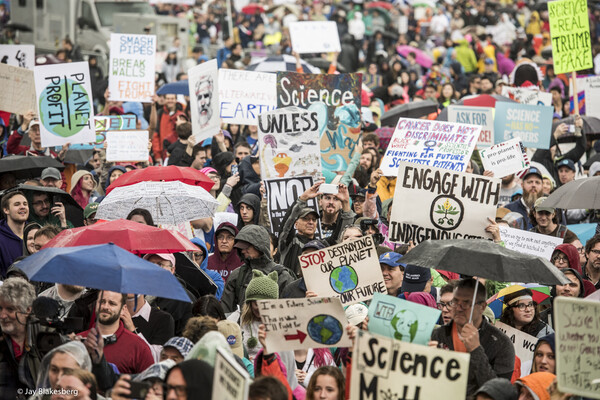 Researcher Susan B. Sorenson spoke about gun violence prevention at the second annual March for Science, which took place in D.C. on Saturday, April 14, 2018. (Photo: Jay Blakesberg/March for Science)