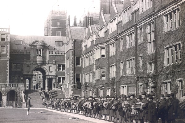 World War I training unit demobilization at Penn