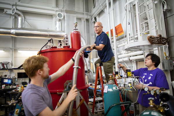 BLAST telescope with Mark Devlin and students