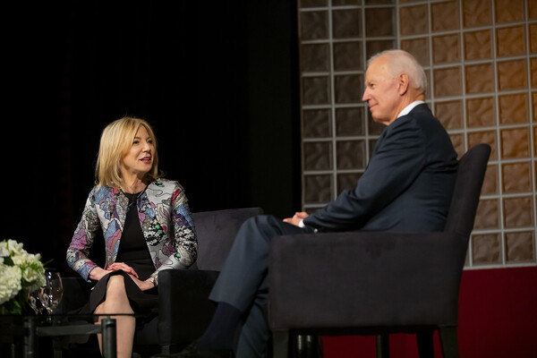 penn president amy gutmann with joe biden