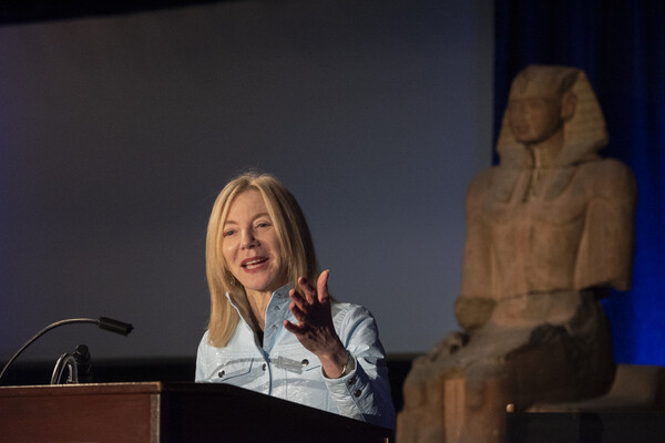 Gutmann speaking about innovation at Penn Museum