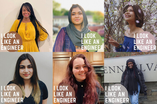 clockwise) Nyasha Zimunhu, Fahmida Lubna, Celestina Saven, Sanjana Hemdev, Sabrina Green and Sydney Kariuki