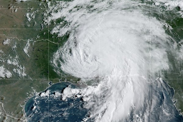 Hurricane satellite imagery