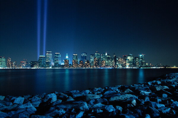 ground zero from liberty state park