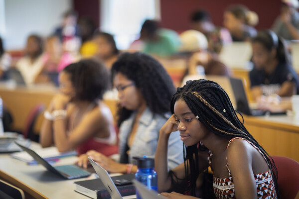 students in lecture hall