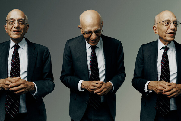 Three portraits in a row of Jeremy Siegel.
