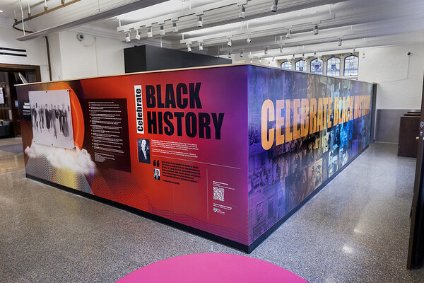 The Celebrate Black History mural in Penn’s ARCH building.