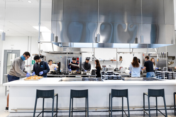 tangen hall food lab, wide view