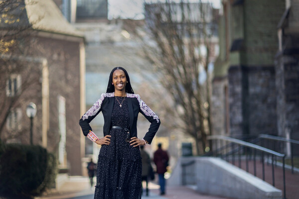 Thabo Lenneiye on Penn’s campus.