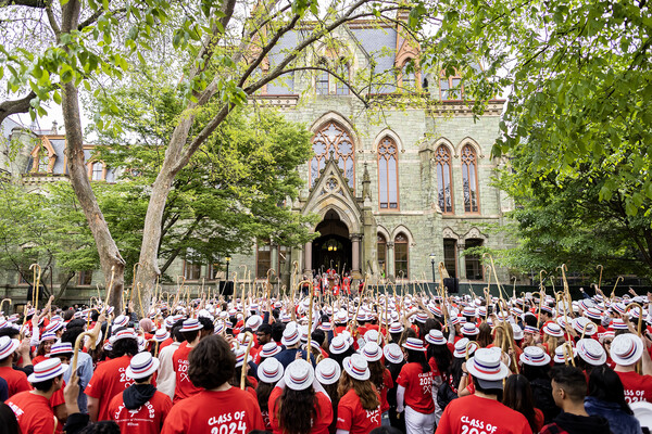 college hall during hey day 2023