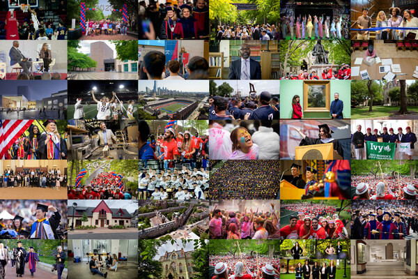 penn year in review collage of events