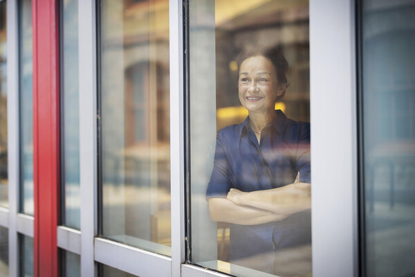 Feride Hatiboglu poses for a photo at Penn.