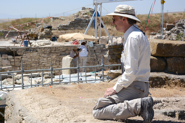 C. Brian Rose at the Gordion archaeology site.