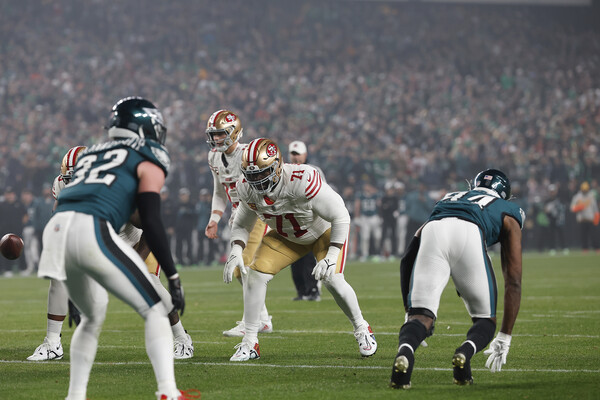 Philadelphia Eagles playing the SF 49ers.