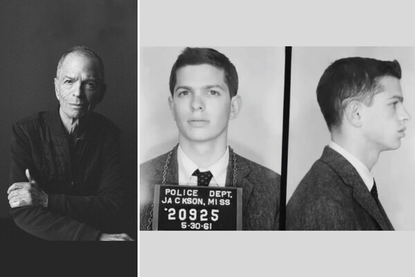 Peter Sterling recently next to mugshot from 1961.