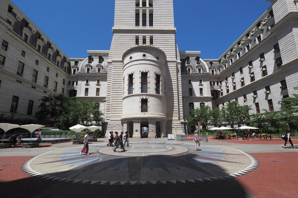 The courtyard at City Hall in Philadelphia.