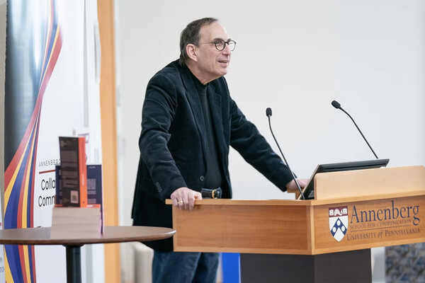 Joseph Turow at a podium.