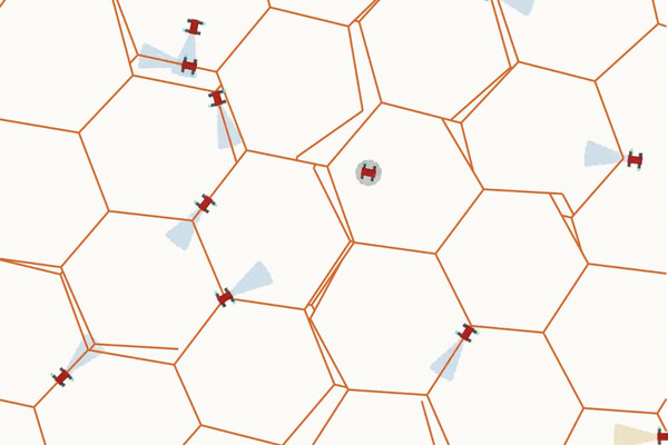A simulation of the mathematics of a bee colony.