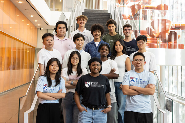 (bottom row, left to right) Tina Lee, Amehja Williams, and Hubery Pai; (second row) Amaris Chen and Ross Richard; (third row) Darren Lin, Minghui Zhang, Emily Jiang, and Frankie Lin; (fourth row) Shawn Edbert, Henry Westfall, and Noah Hidalgo; (fifth row) Matas Bujanauskas and Elias Chavez.