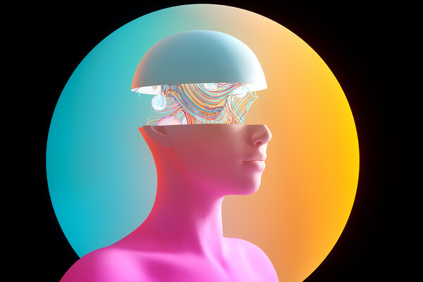 The human brain’s neural pathways.