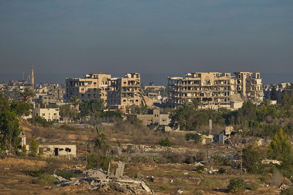 Ruins of Gaza City.