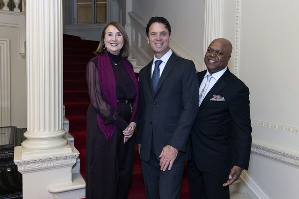 (from left) Cathy N. Davidson, Joe Wolf, and Frederic Bertley