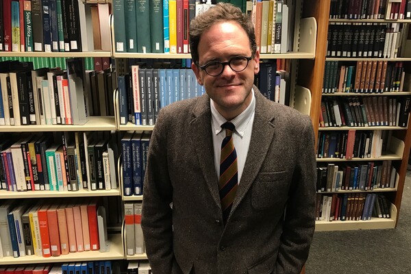 Brad Duncan in the Penn Van Pelt  Dietrich Library