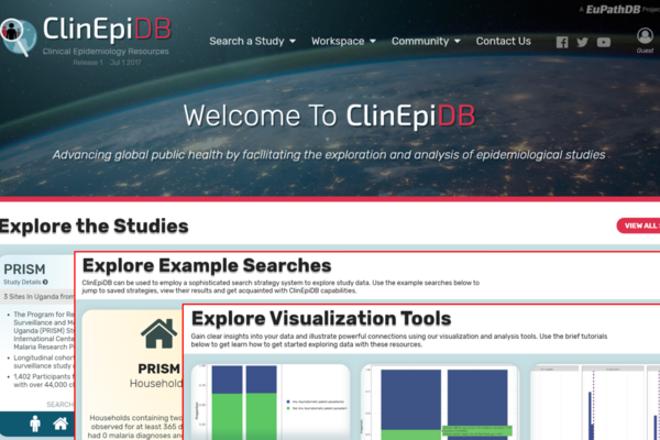 ClinEpiDB screenshot