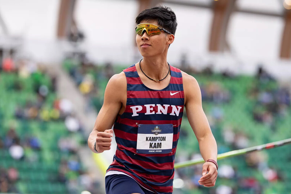 Kampton Kam at a track and field meet.